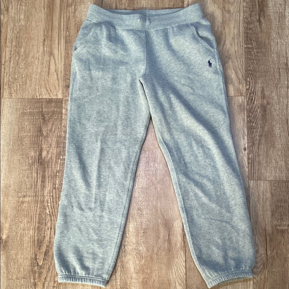 Polo by Ralph Lauren Gray Sweatpants with Elastic Waistband